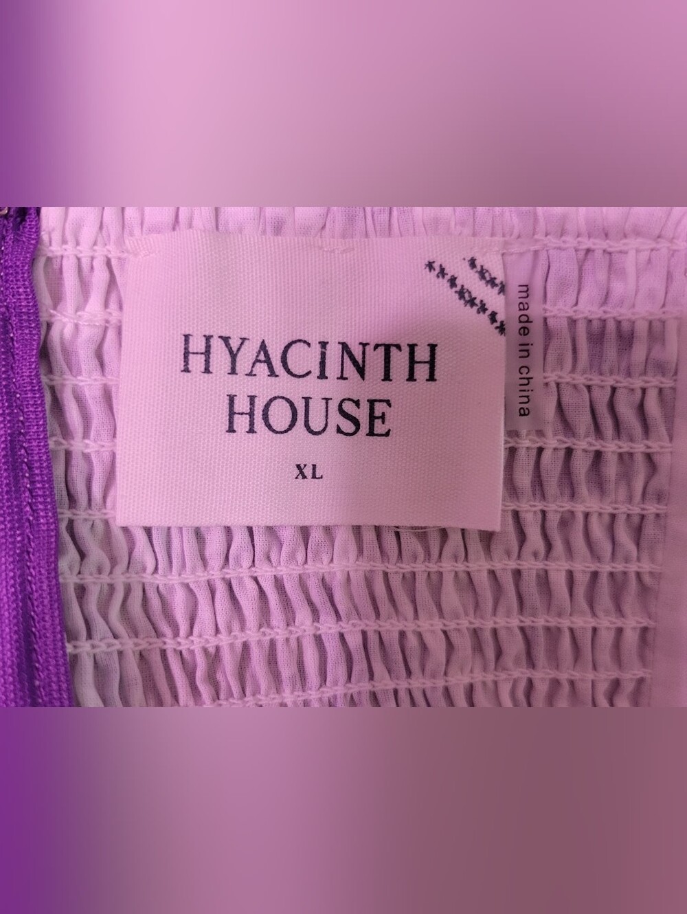 Hyacinth House Purple Multi Floral Corinne Cut-Out Midi Dress Size XL NWT - Picture 7 of 11